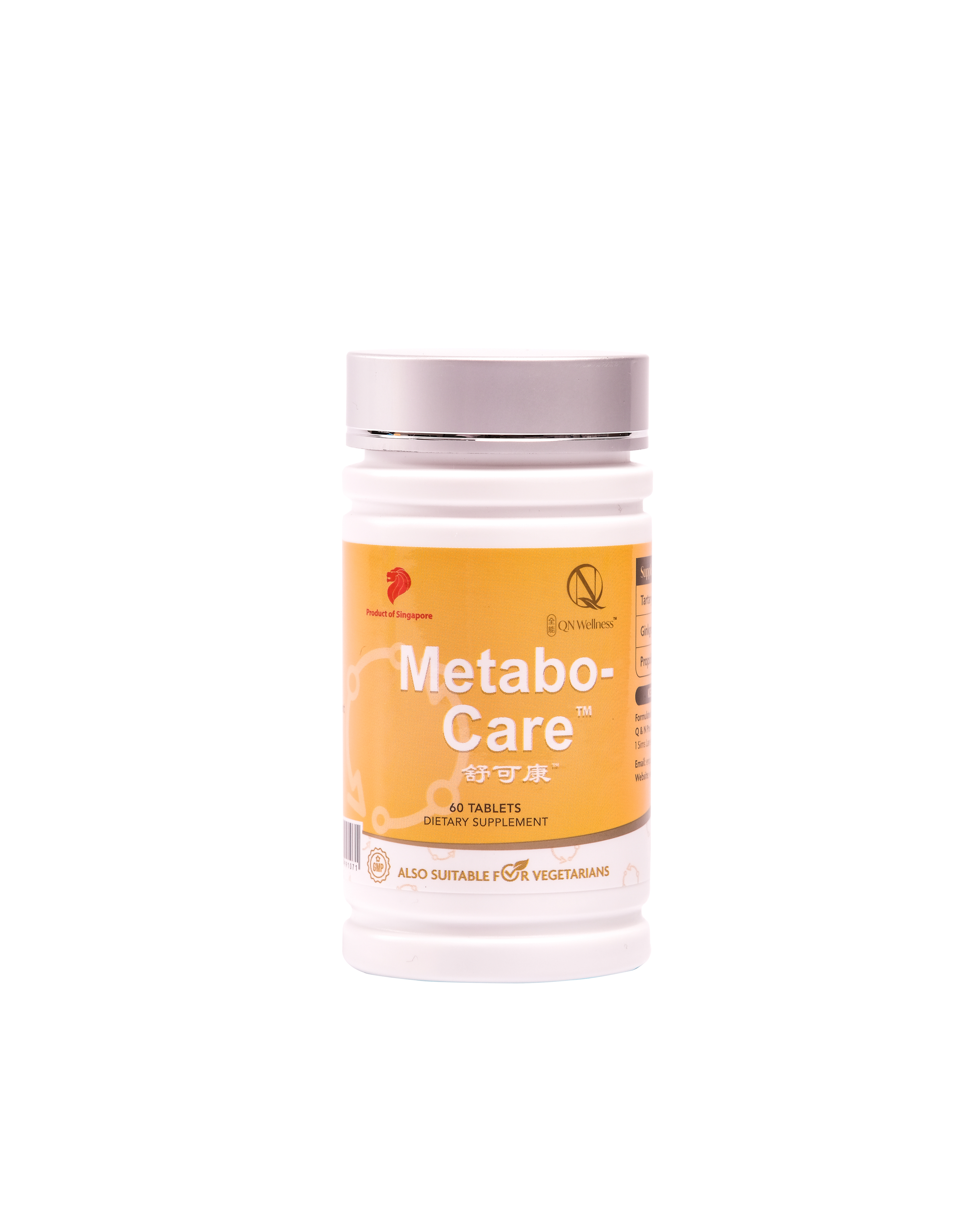 Viên Uống Bổ Sung Metabo-Care QN Wellness Hỗ Trợ Chức Năng Tuyến Tụy, Tăng Cường Lưu Thông Máu, Cải Thiện Sức Khỏe Làn Da - Hộp 60 Viên