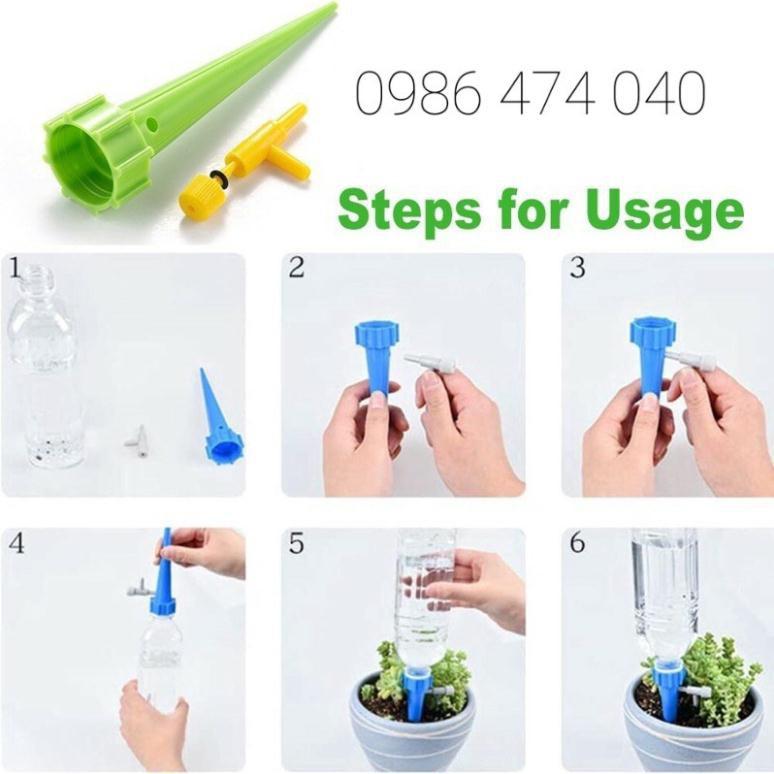 Set 10 Đầu tưới nhỏ giọt tự động gắn chai nước