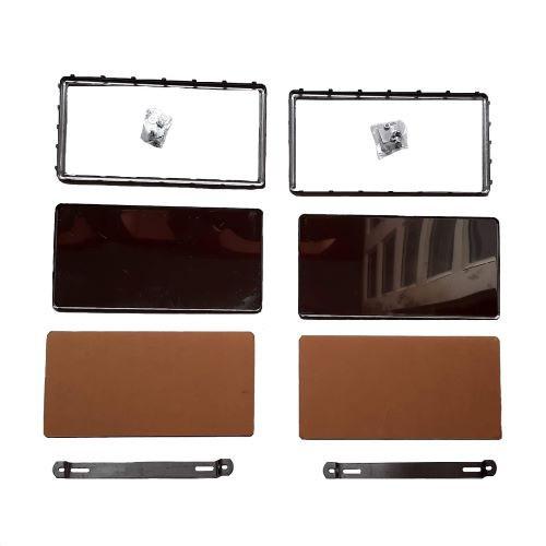 BỘ 2 KHUNG BIỂN SỐ XE Ô TÔ KHUNG INOX GÒ CHỐNG NƯỚC CHO BIỂN SỐ VÀNG MỚI NHẤT 2020