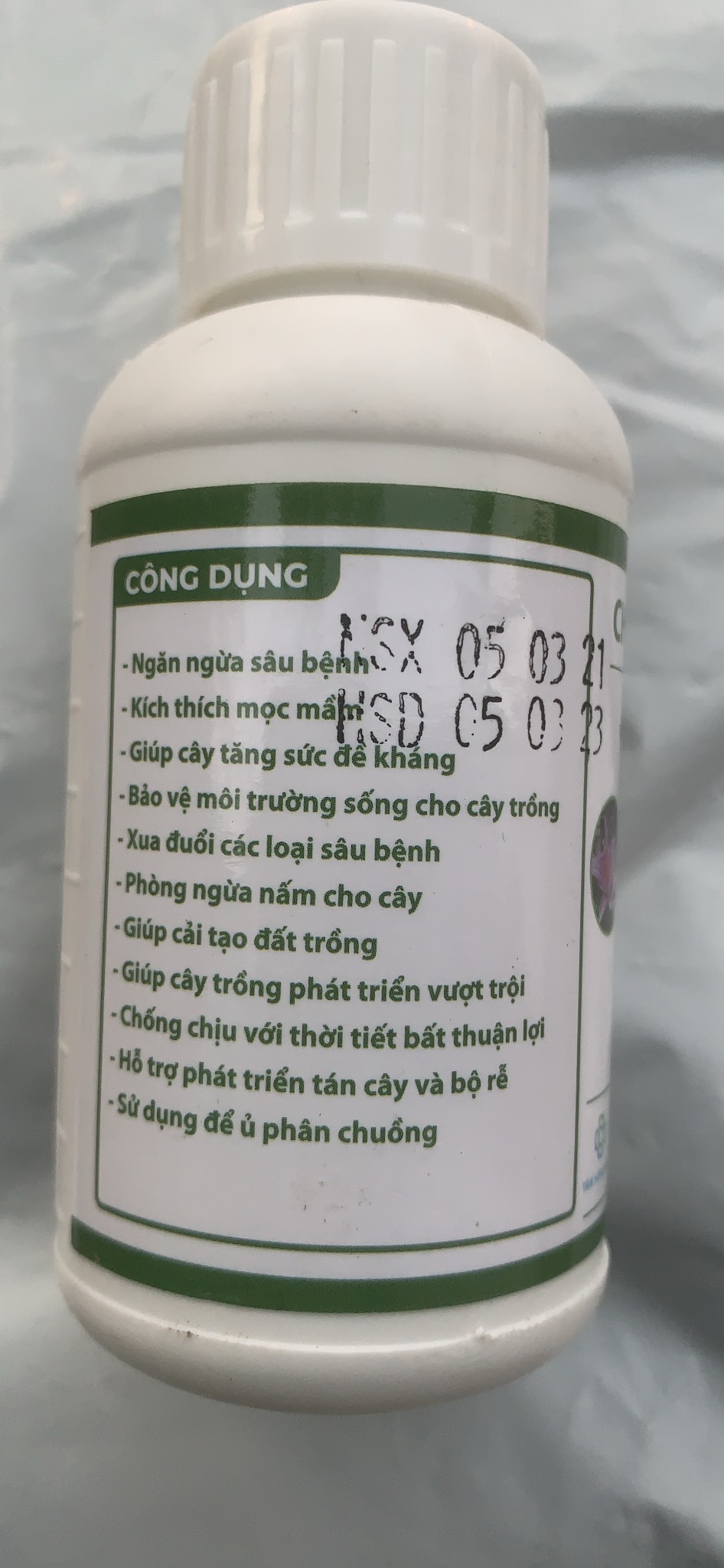 Chế Phẩm Vi Sinh Hữu Cơ P-GRO Trừ Nấm Sâu Bệnh siêu chất lượng lọ 100ml