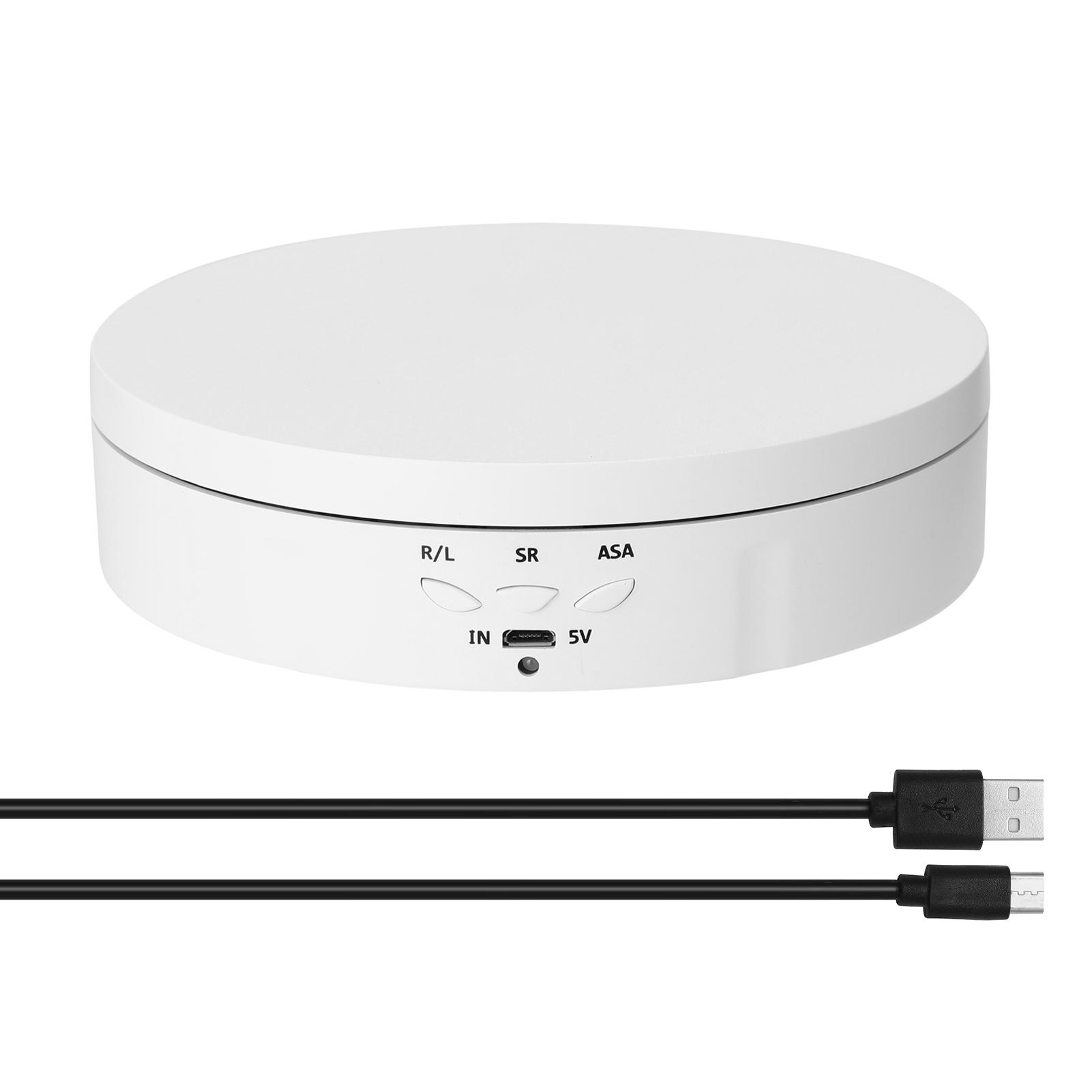 360 Degree Electric Rotating Turntable Display Stand for Video Photography Props Speed Adjustable Display Turntable