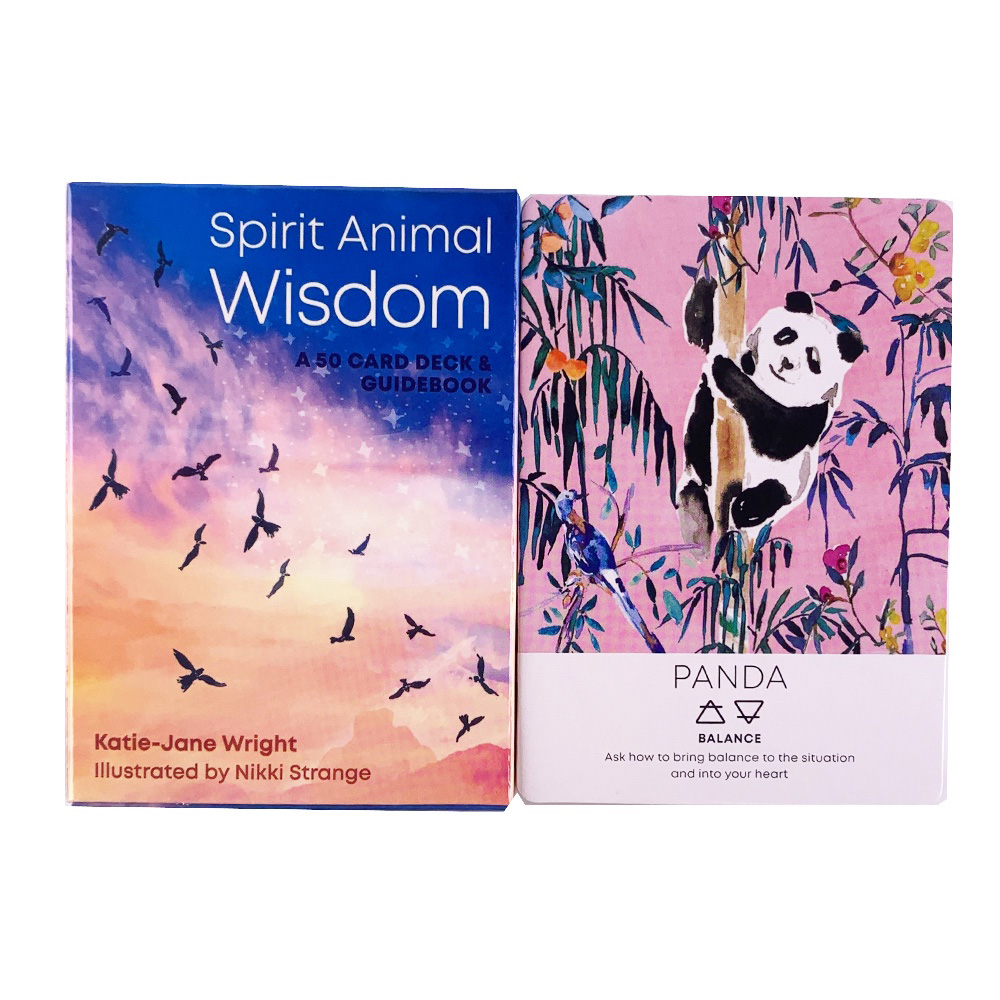 Bộ Bài Spirit Animal Wisdom Oracle 50 Lá Bài Tặng Đá Thanh Tẩy