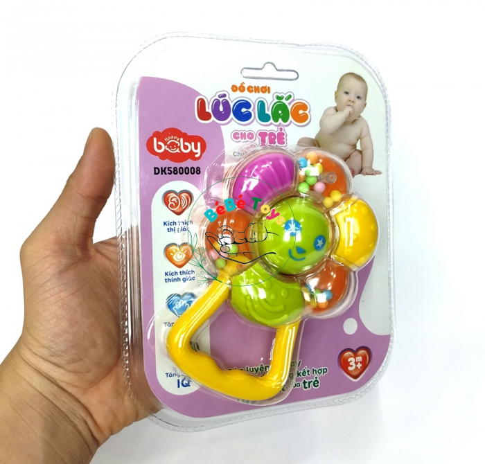 Đồ Chơi Lúc Lắc Cho Trẻ - Chuông Vòng Tròn Hình Hoa Happy Baby