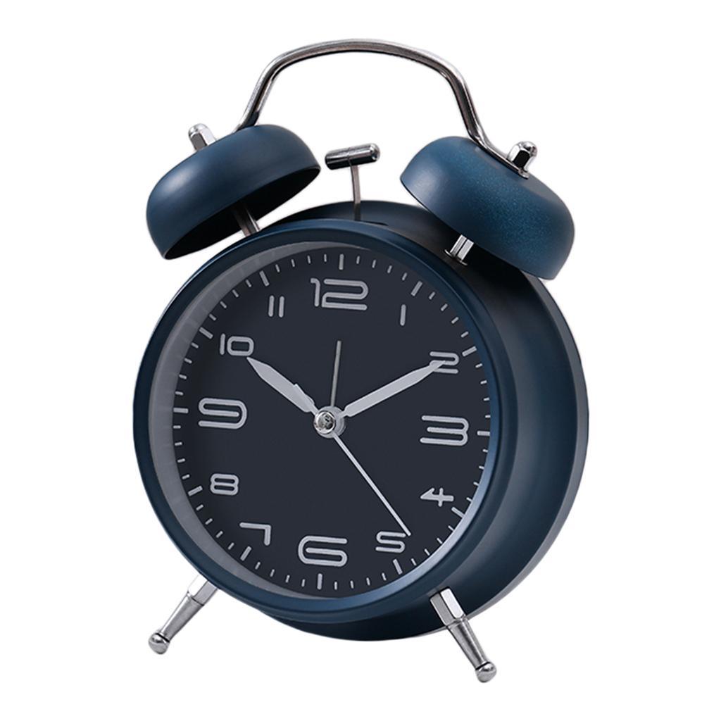 2pcs Alarm Clock Mini Mechanical Wind Up Clock Mute Accurate Display