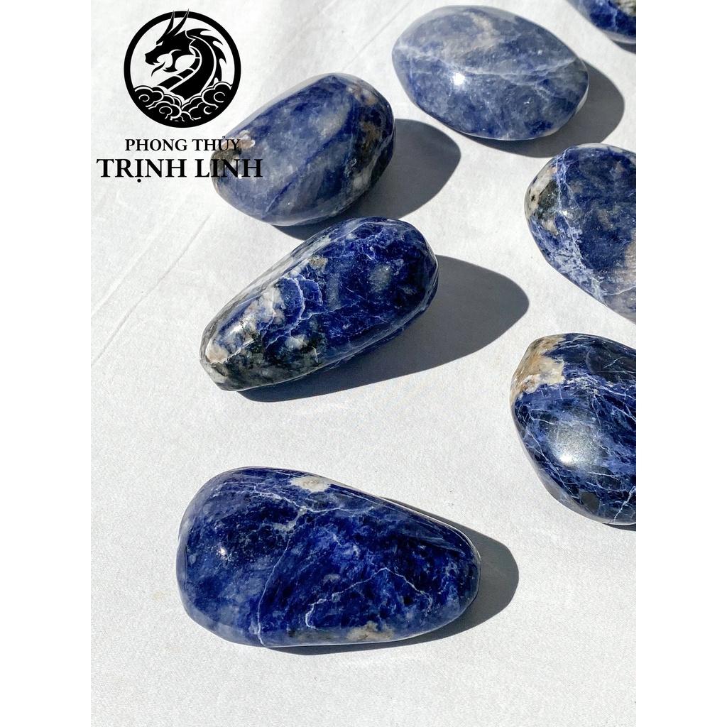 VIÊN ĐÁ BÌNH AN SODALITE LỚN DÙNG TRONG THANH TẨY, THIỀN, YOGA, PHONG THỦY