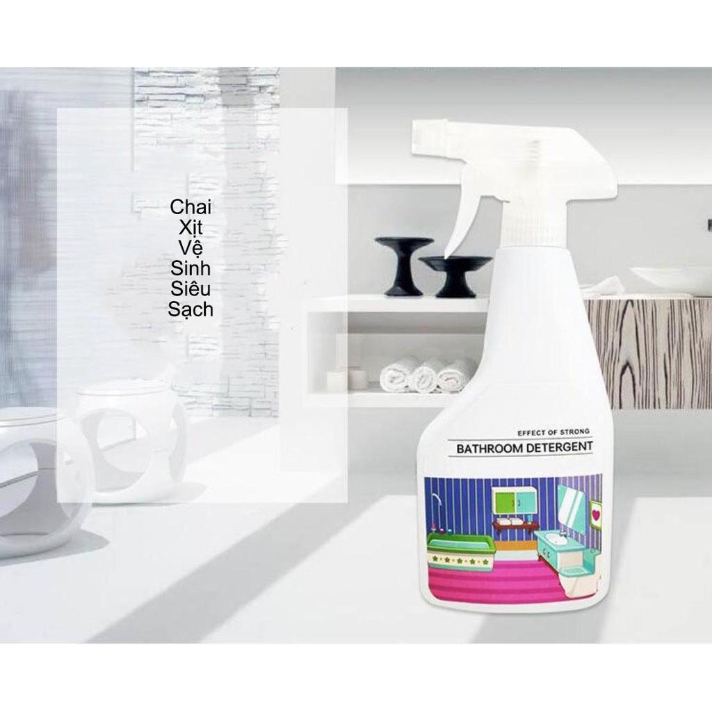 Chai dung dịch dạng xịt vệ sinh vật dụng phòng tắm BATHROOM DETERGENT - AsiaMart