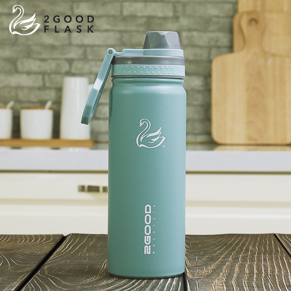 Bình giữ nhiệt Thép Không Gỉ 2GOOD Wide Mouth WM-02 (530ml) - Hàng Chính Hãng