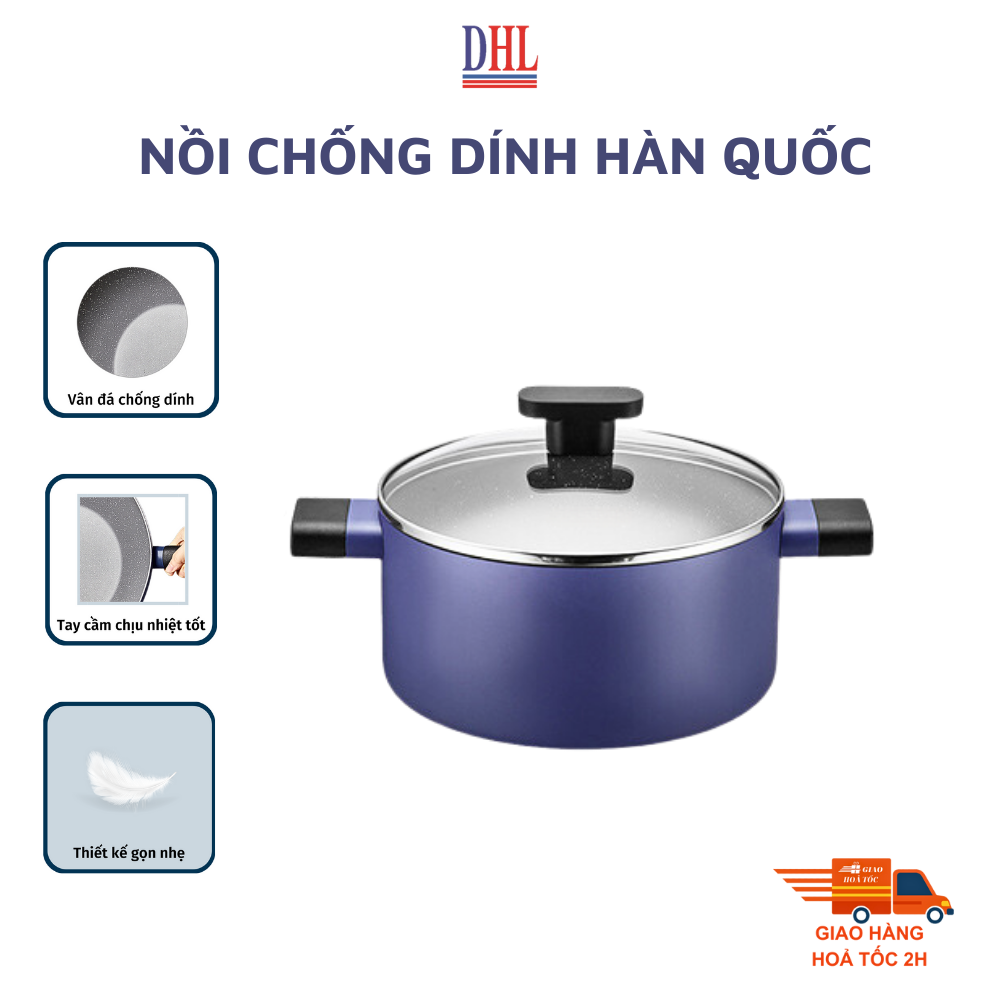 Nồi kho thịt cá chống dính vân đá cao cấp Hàn Quốc Mitomo Cooker King siêu bền- Hàng chính hãng