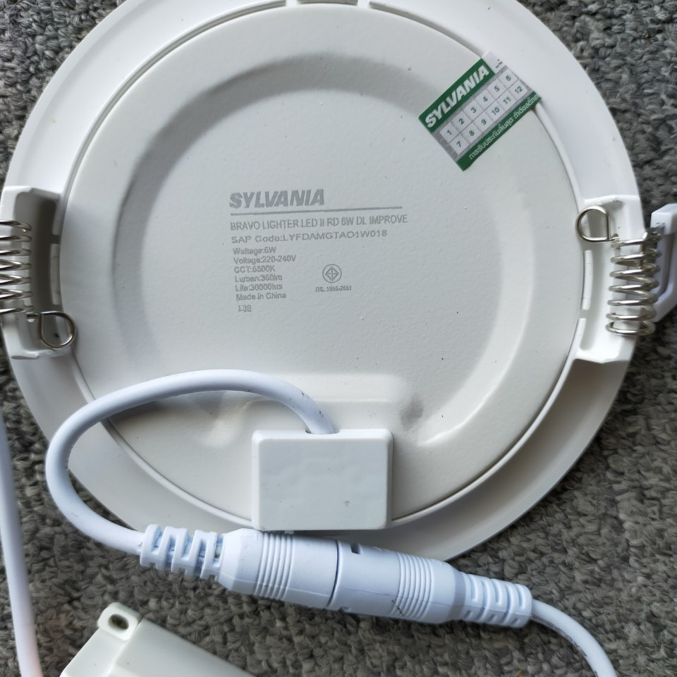 ĐÈN LED ÂM TRẦN SYLVANIA DOWNLIGHT BRAVO LIGHTER LED II RD 6W ÁNH SÁNG TRẮNG 6500K 220-240V 30000H - HÀNG CHÍNH HÃNG
