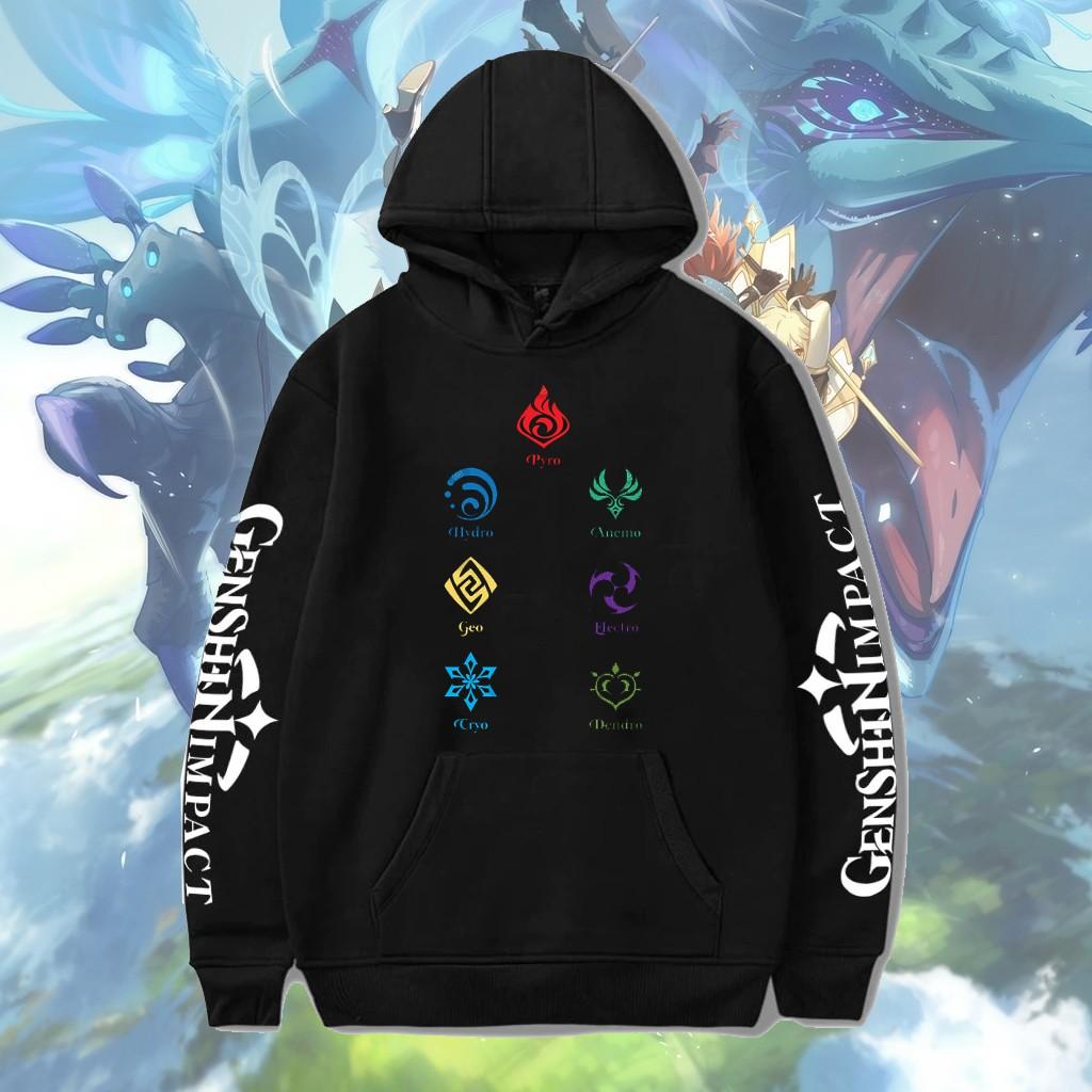 Áo Hoodie game Genshin Impact chất giá siêu rẻ nhất vịnh bắc bộ