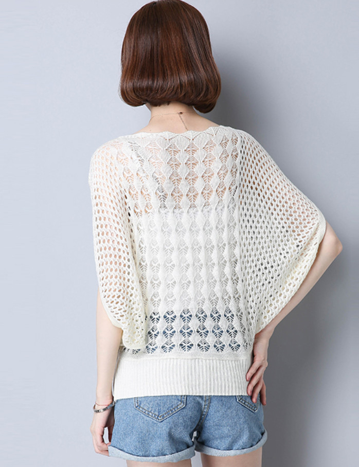 Áo Len Nữ Tay Lửng Nhẹ One Size 40-50Kg ALN023 MayHomes - Hat