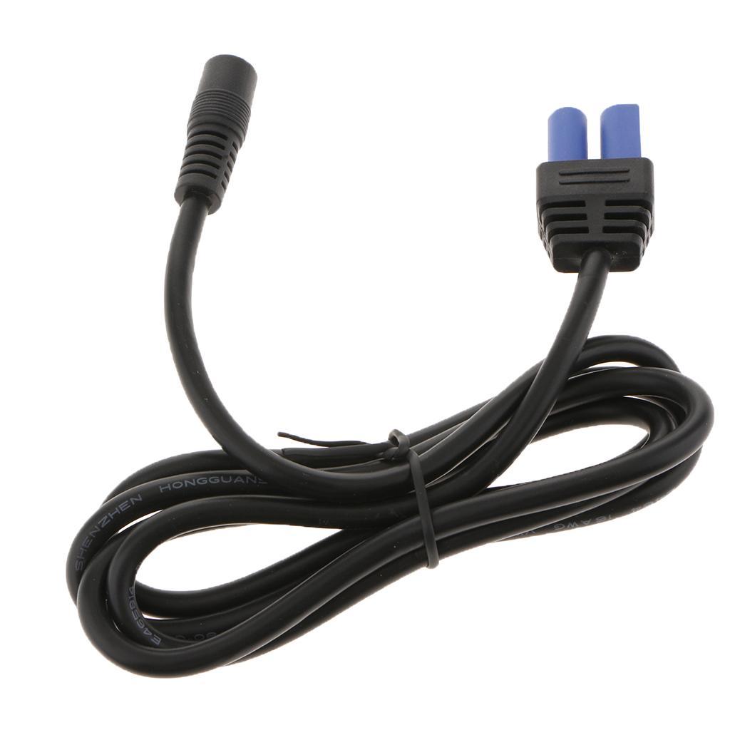 13A EC5 Plug to DC 5521 Coax Cables Adapter Connection Cords 1.2Meter