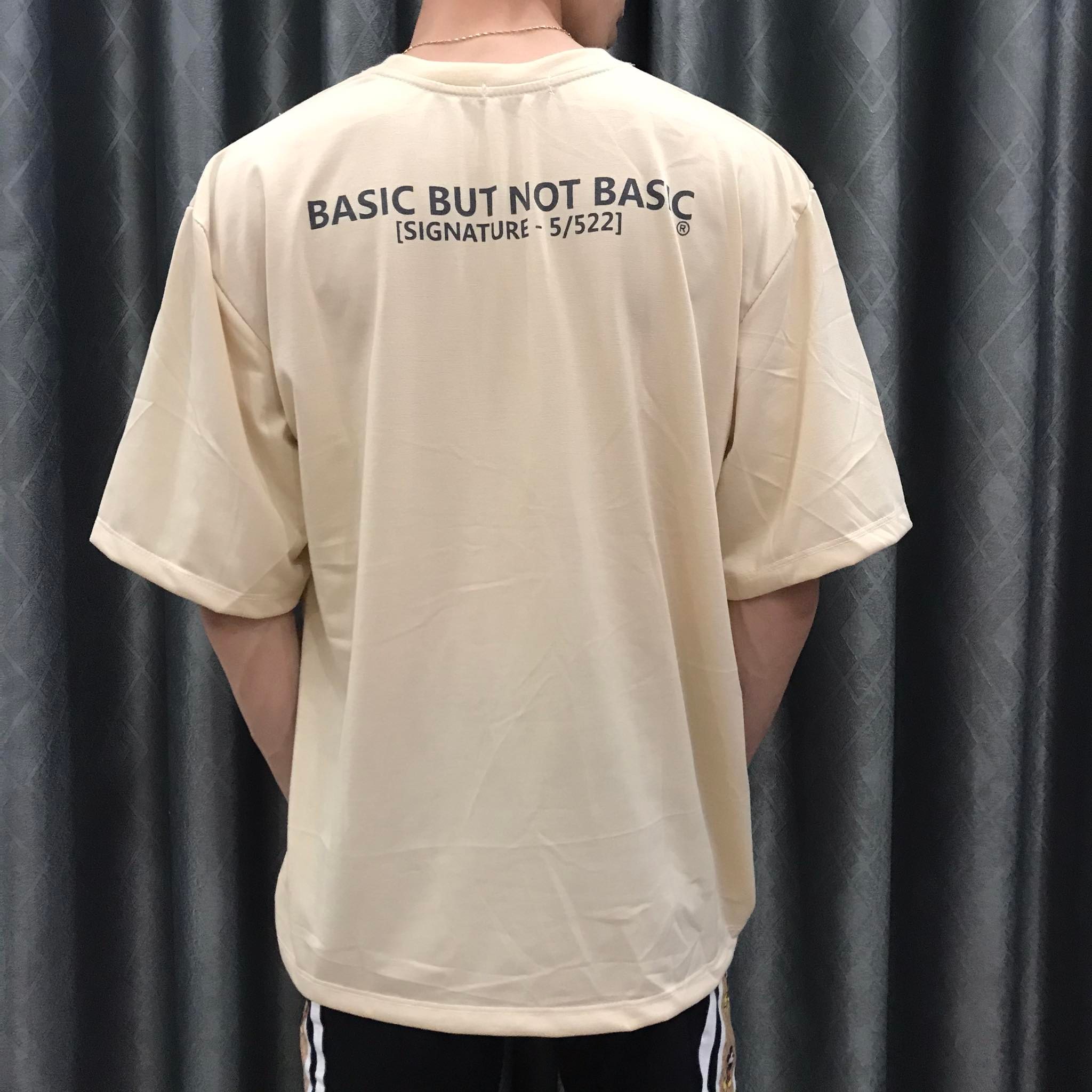 Áo thun unisex tay lỡ form rộng nam, nữ họa tiết in chữ TBO,Chất vải cotton tháng mát dễ chịu