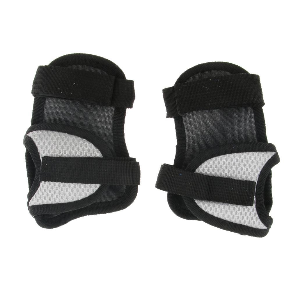 6 Pcs Unisex Adult Roller Skating Adjustable Knee Wrist Guard Elbow Pad Safety Protect Gear