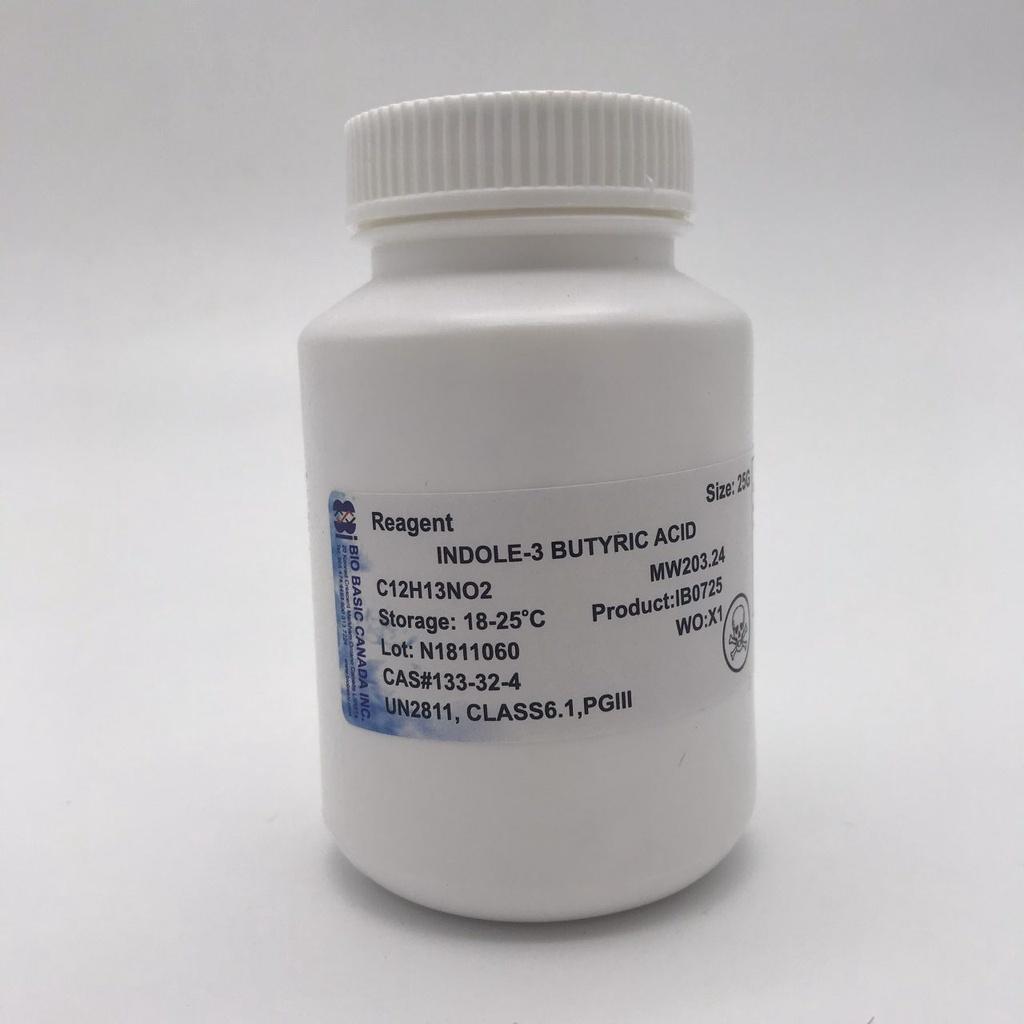 Hóa Chất IBA, Lọ 100g, Indole-3-butyric acid, Mã sản phẩm: IB0726, Mã CAS: 60096-23-3, Hãng BioBasic