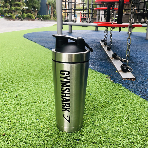 Bình Lắc Shaker - Bình Nước Inox Gym Shark Tập GYM Có Giữ Nhiệt