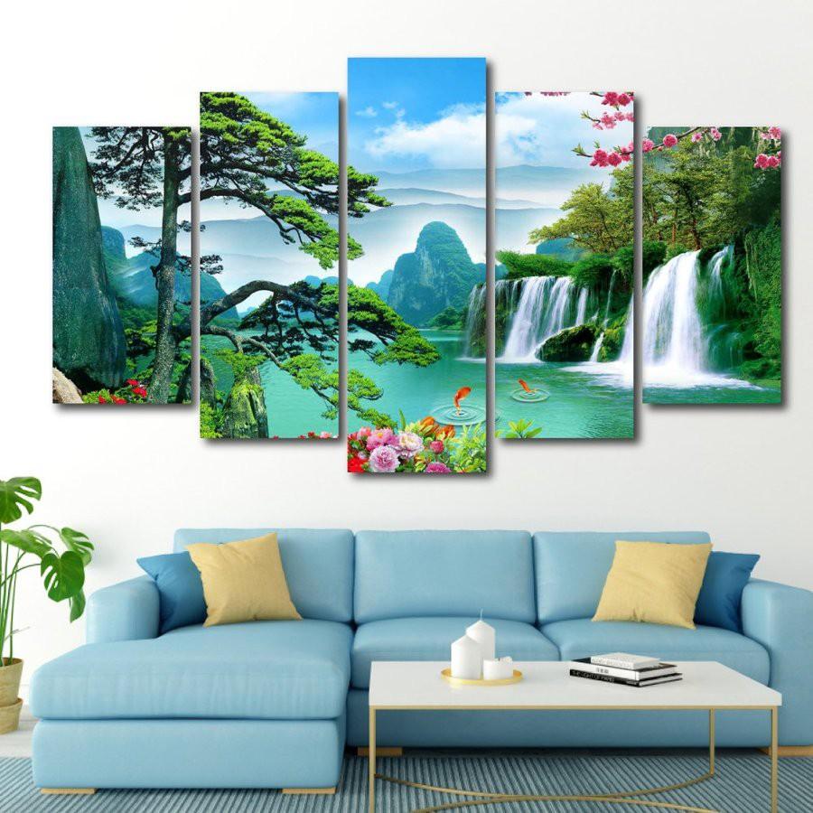 Tranh Treo Tường Phong Thủy Sơn Thủy Hữu Tình 11