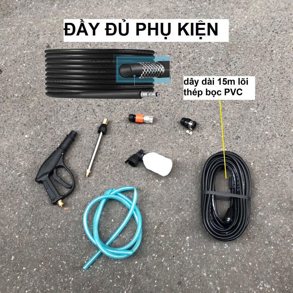 Máy Rửa Xe Mini LCN 3 Dây Đồng Hàng Loại 1 Chính Hãng