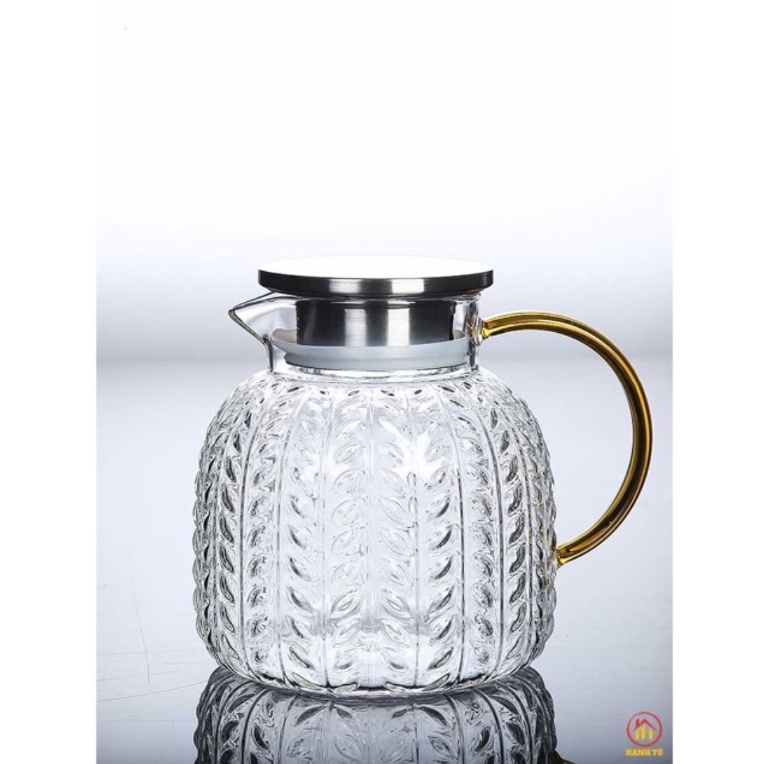 BÌNH THỦY TINH CHỊU NHIỆT HỌA TIẾT DÂY LÁ SẦN DUNG TÍCH 1,3L