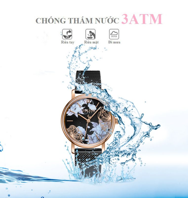 Đồng Hồ Nữ JS-033C Julius Star Đính Kim Cương