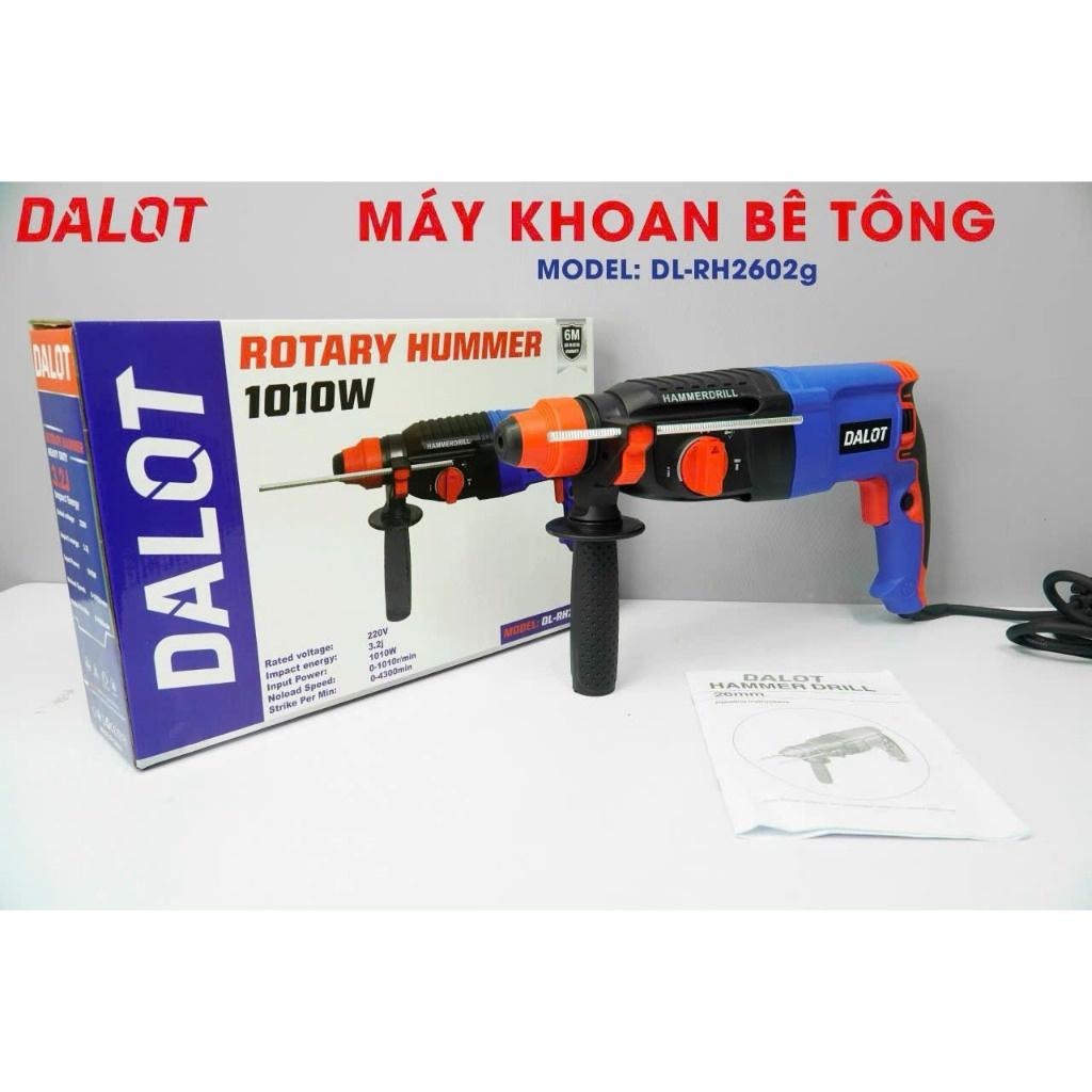 MÁY KHOAN BÊ TÔNG 3 CHỨC NĂNG 1010W DL-RH2602G - DALOT - HÀNG CHÍNH HÃNG