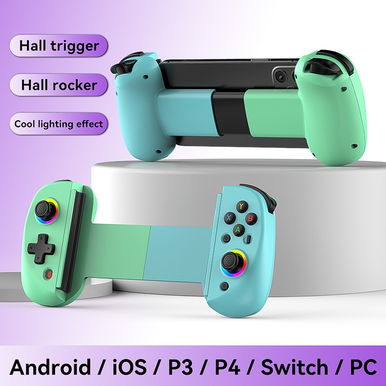 Tay cầm chơi game bluetooth Vinetteam BSP-D8 bộ điều khiển chơi game tương thích với IOS, Android, máy tính bảng - hàng chính hãng