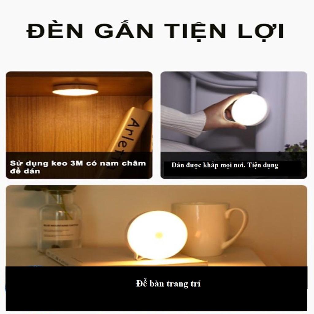 Đèn LED cảm ứng chạm tay, bật tắt theo chuyển động cơ thể , dán tường bằng nam châm