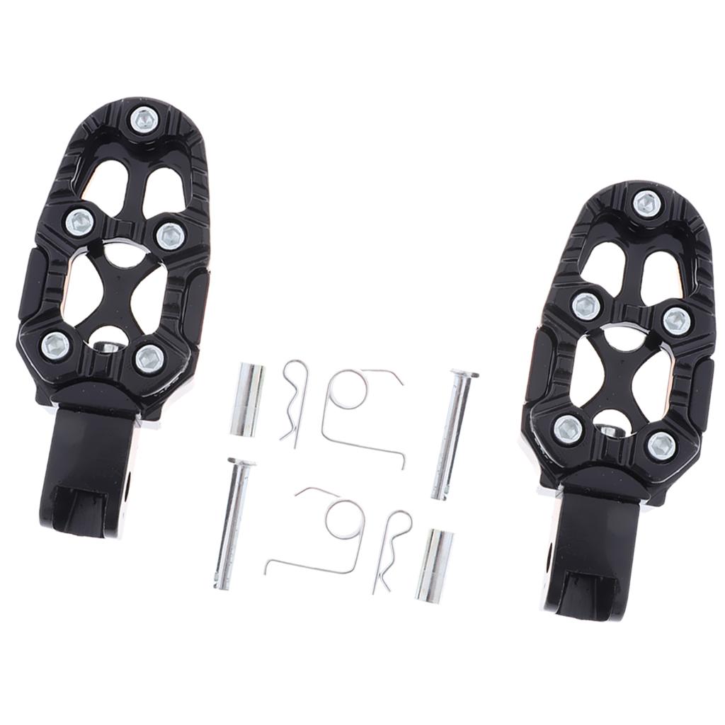 New Alloy Black Footbrake Rear Pegs Bracket Mount Footrest for Motorbikes