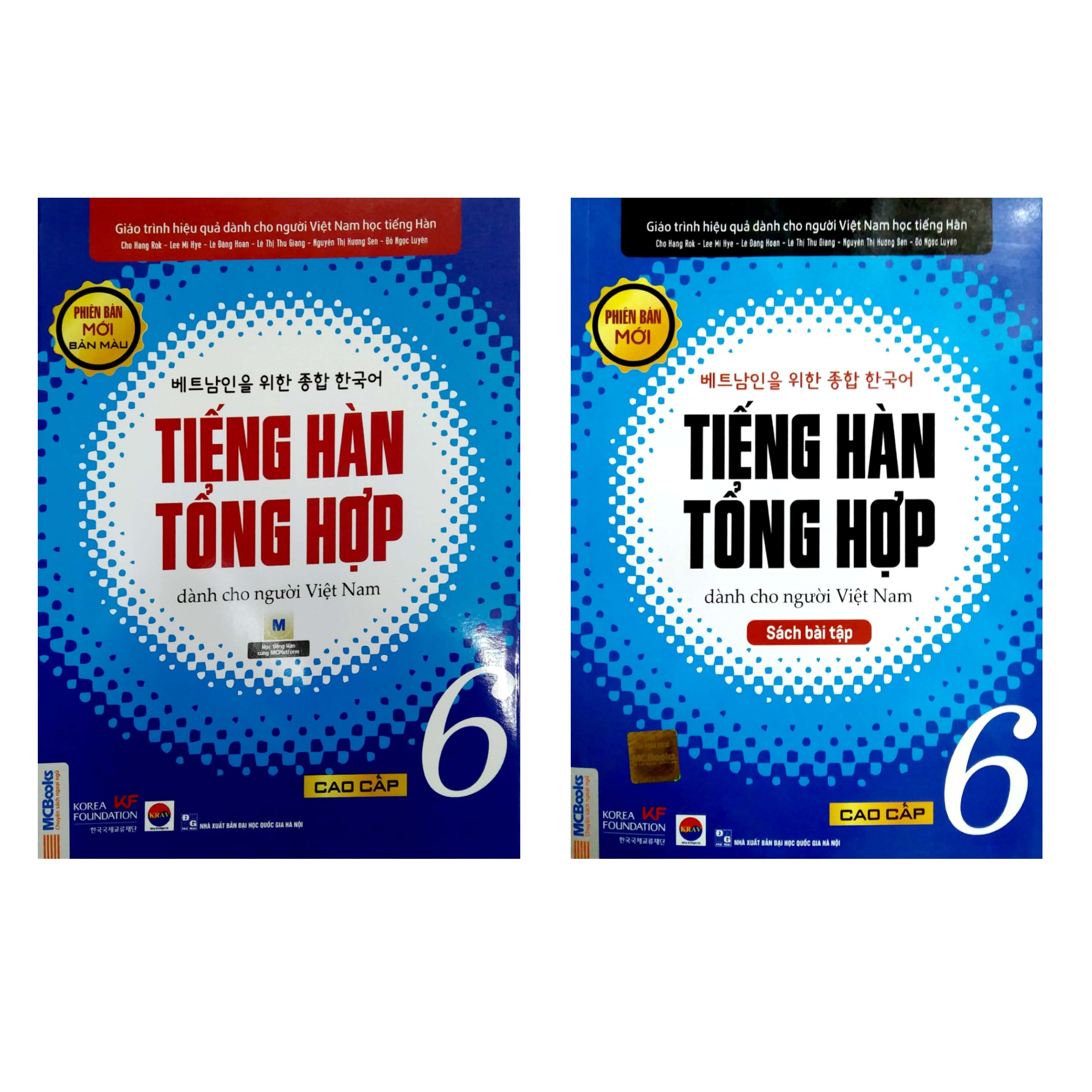 Combo 12 cuốn tiếng Hàn tổng hợp dành cho người Việt Nam bản màu tập 1,2,3,4,5,6 kèm sách bài tập