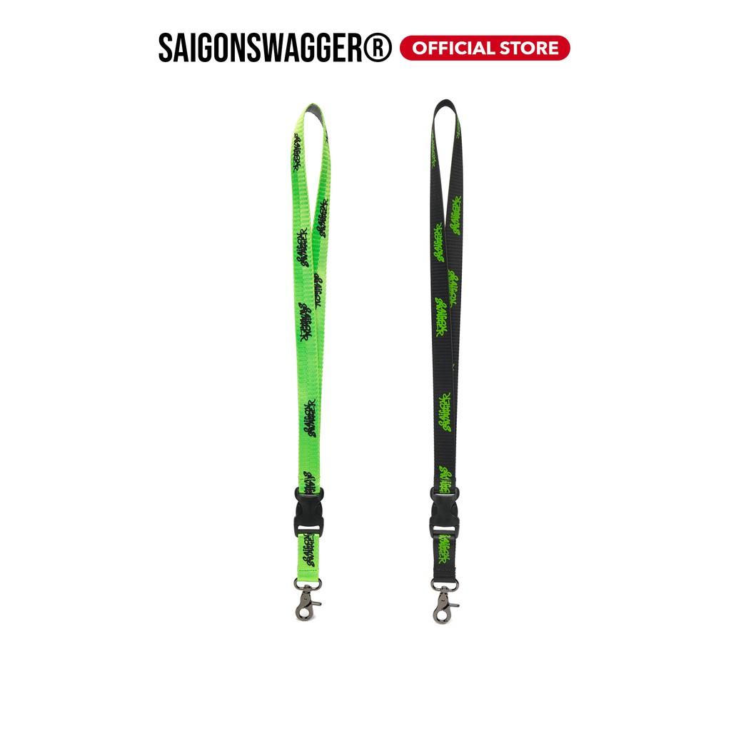 Dây Đeo Thời Trang Đa Năng SAIGON SWAGGER SGS Black/Neon Green Lanyard