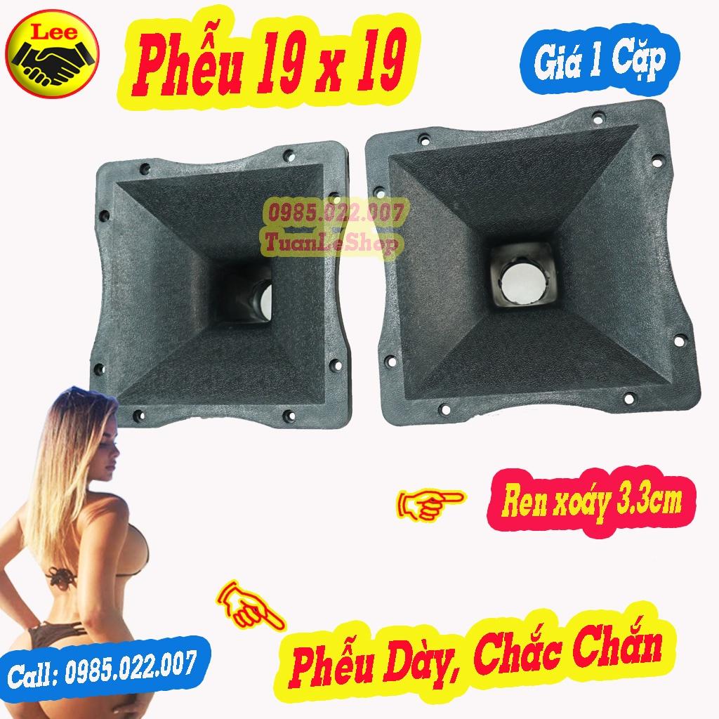 1 Cặp PHỄU LOA TREBLE 19X19CM CH VÂN SẦN  – HỌNG LOA TREP 19X19 – GÁI 02 PHỄU