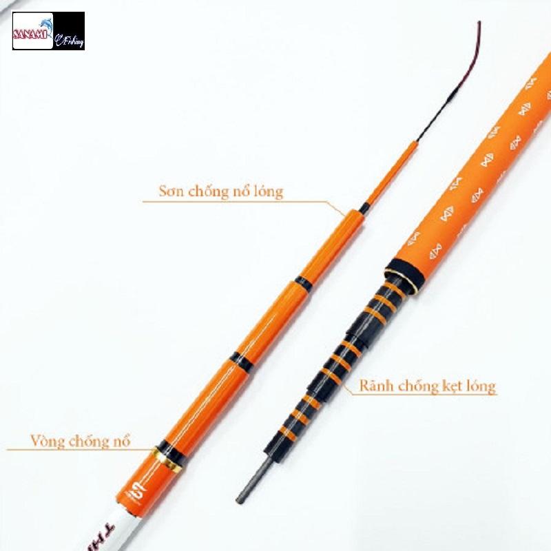 Cần Câu Tay Bạch Kinh Thiên Cam 6H,8H,10H full carbon cao cấp CT16 - Sanami Fishing