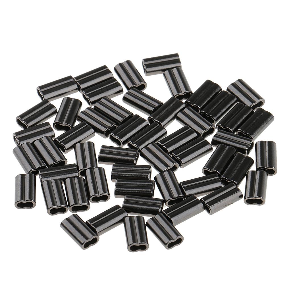 Double Barrel Copper Crimp Sleeves Fishing Crimps for Rig Making