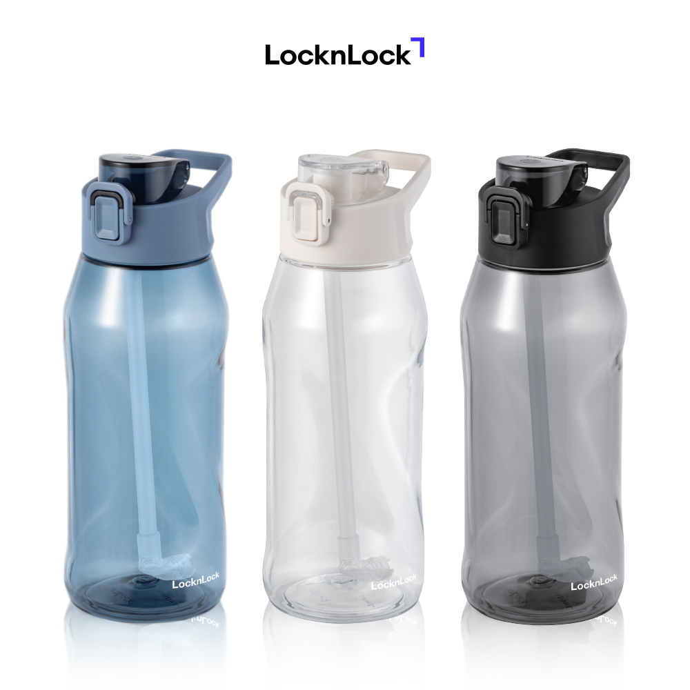 Bình nước nhựa thể thao LocknLock Active One-touch sport bottle ABF926 dung tích 1.05L có ống hút - 3 màu