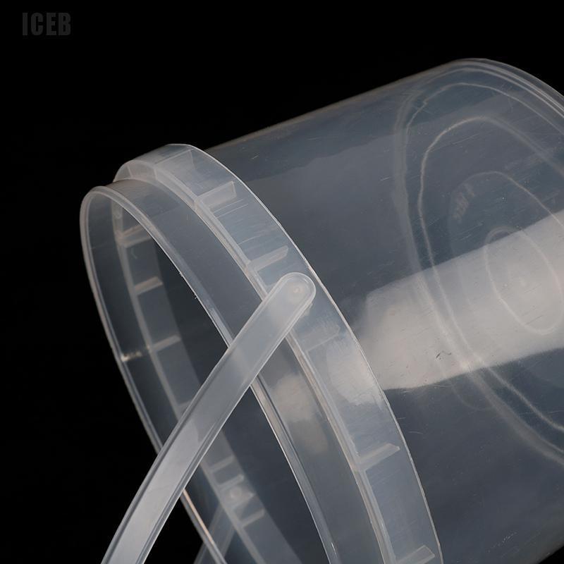 iceb 4 Litre Plastic Bucket Clear Storage Food Home Brew Arts and Crafts Kitchen