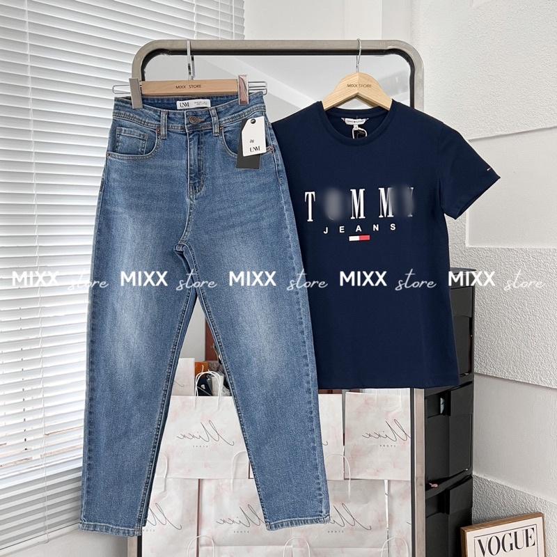 Quần Jean Nữ Baggy Lưng Cao UNM chất dày dặn thương hiệu phom 9 tấc siêu cưng