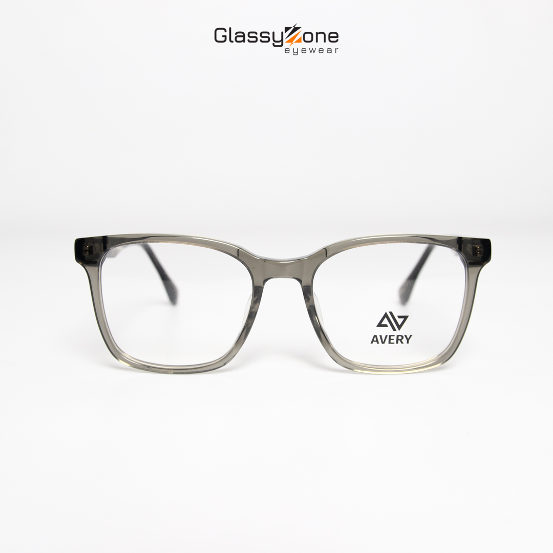 Gọng kính cận, Mắt kính giả cận Acetate Form Vuông Nam Nữ Avery 15041- GlassyZone