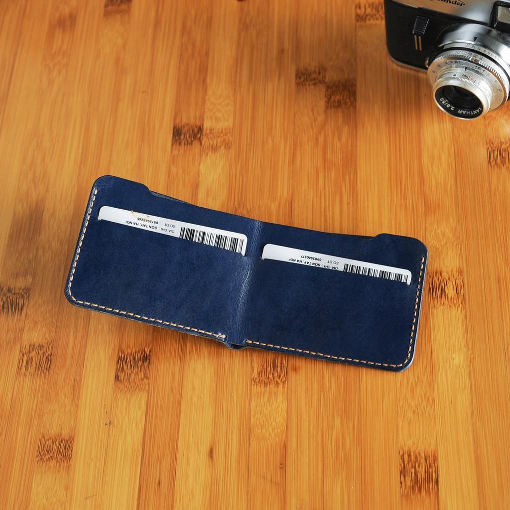 Ví nữ mini đơn giản - Đồ da Handmade - Da bò nhập khẩu DTV167