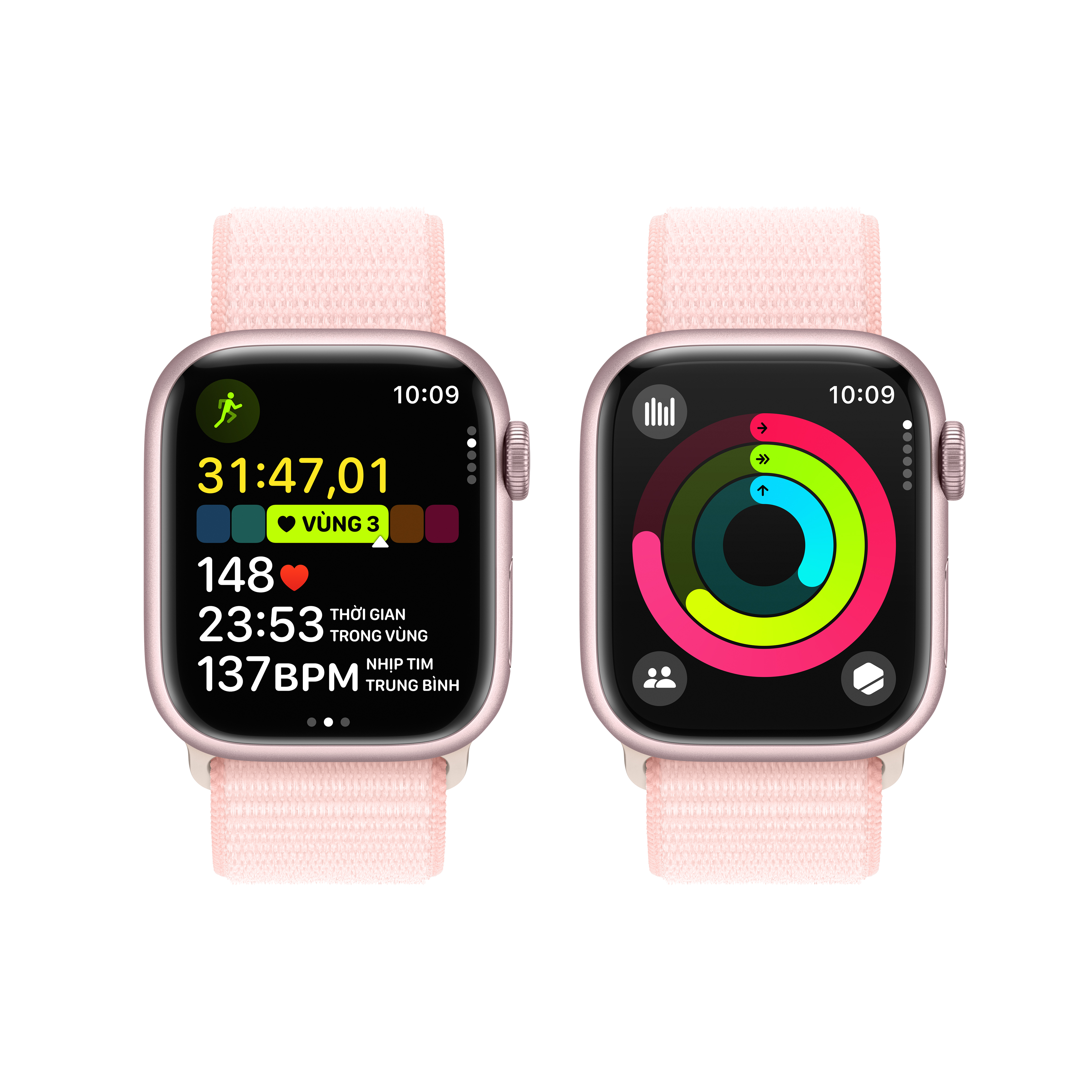 Apple Watch Series 9 GPS Sport Loop (Viền Nhôm, Dây vải)