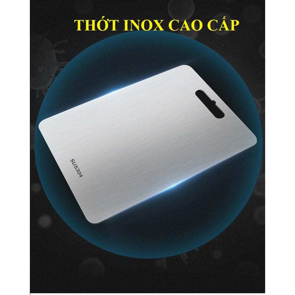 THỚT INOX 304 CÓ KHẮC THƯỚC TRÊN THỚT –THỚT INOX CAO CẤP CHỐNG RỈ SÉT (Size NHỎ 29x19cm) VỆ SINH BỀN ĐẸP TỐT