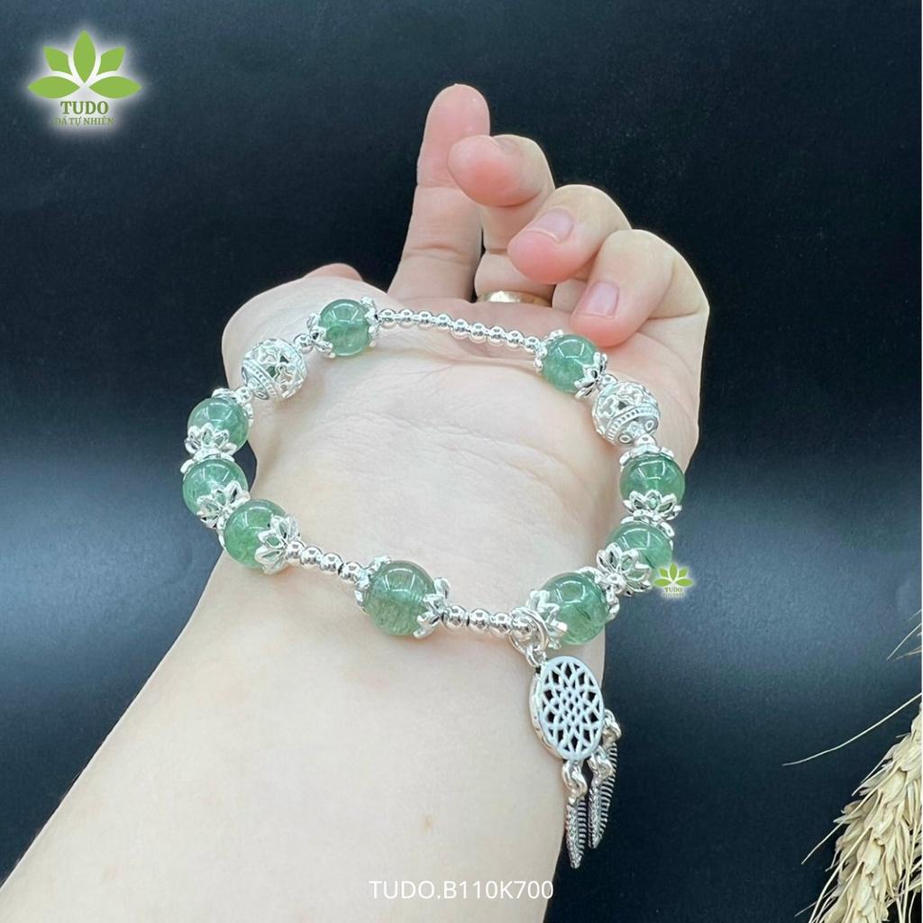 Vòng Tay Nữ Đẹp - Vòng Phong Thủy Mệnh Mộc Hỏa TUDO B110K700 VCBTADX Charm Bạc Dreamcatcher - Sức Khỏe Như Ý