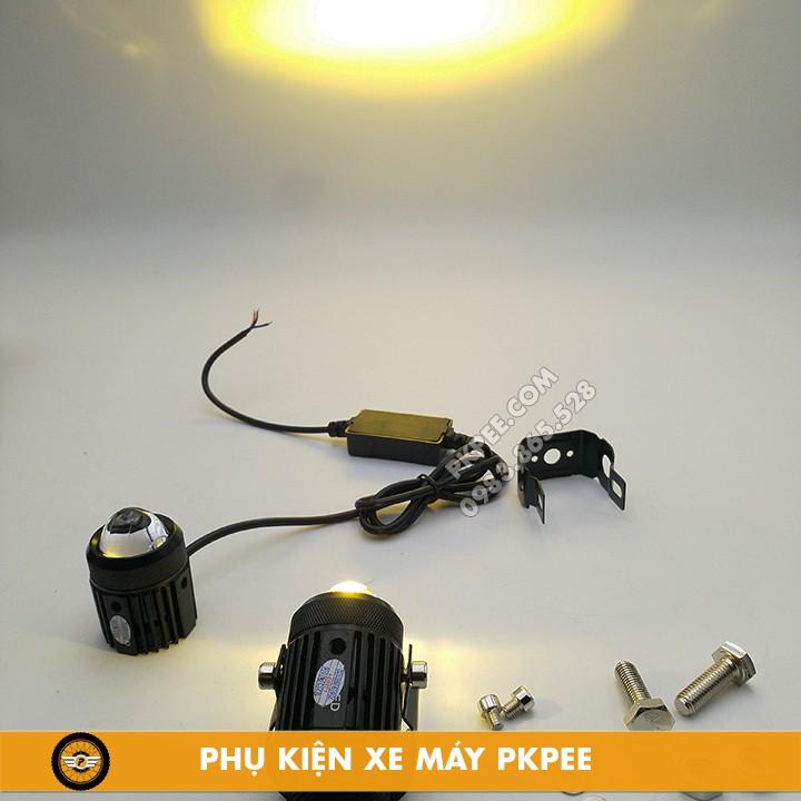 Trợ Sáng Bi Cầu Mini 2 Chế Độ Pha Trắng Cos Vàng