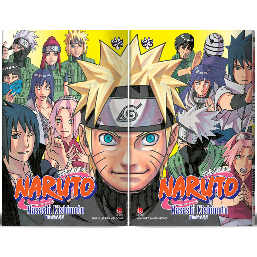 Combo 2 Cuốn: Naruto Tập 62 &amp; Tập 63 (Limited Edition)