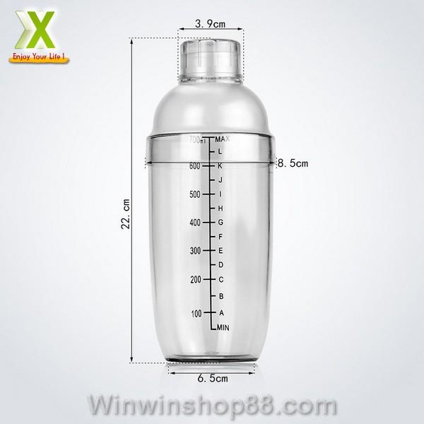 Bình pha chế trà sữa Shaker 700ml loại tốt đồ pha trà cafe trà sữa bartender Andhere