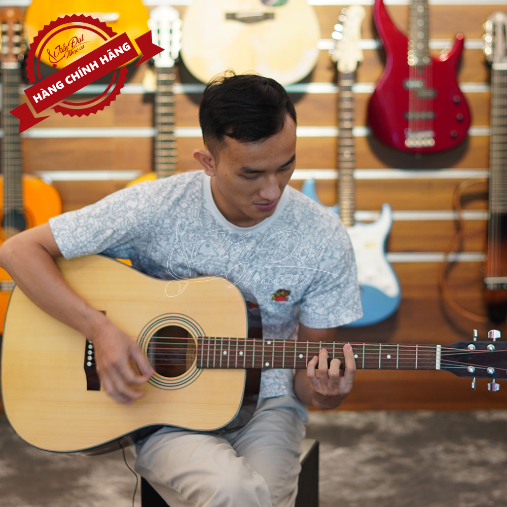 Đàn Guitar Acoustic Việt Nam GA-14HV Mặt Gỗ Thông Nguyên Tấm Cao Cấp