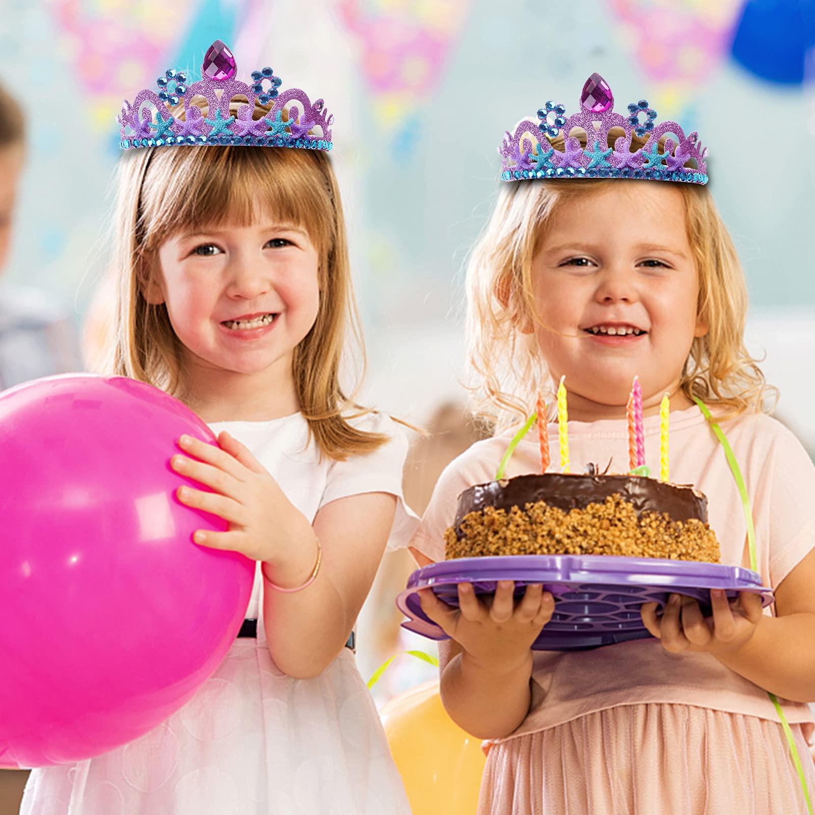 Đầm Công Chúa Vương Miện Băng Đô Vàng Vương Miện Cho Sinh Nhật Bé Gái