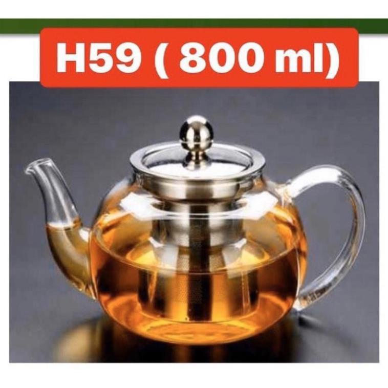 Bộ trà thủy tinh - 6 tách thủy tinh 2 lớp