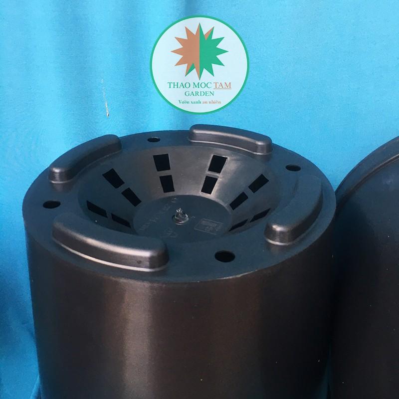 05c Chậu nhựa dày 28x24cm – Chậu nhựa cứng, dày, thích hợp trồng hoa hồng, cây cảnh