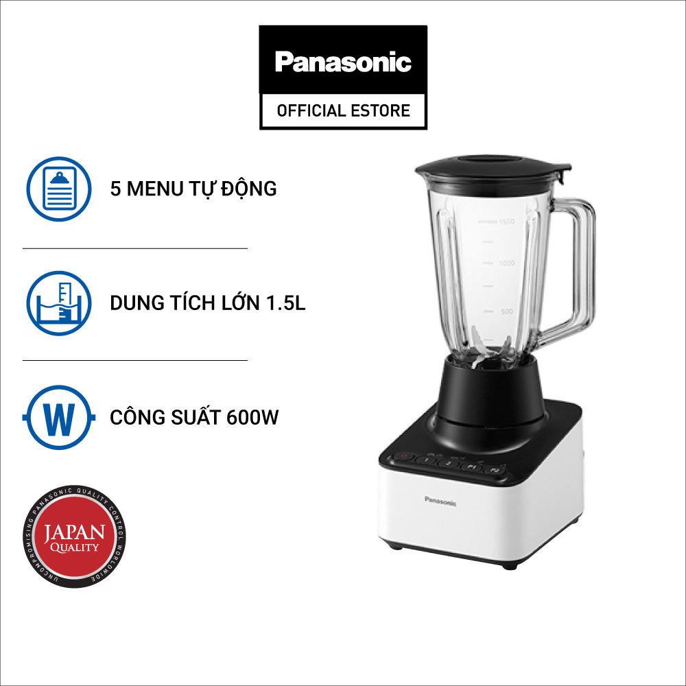 Máy Xay Panasonic MX-V300KRA 1.5 Lít - Có thể xay mịn đá - Công nghệ đảo V&amp;M - Kèm cối phụ - Bảo Hành 12 Tháng