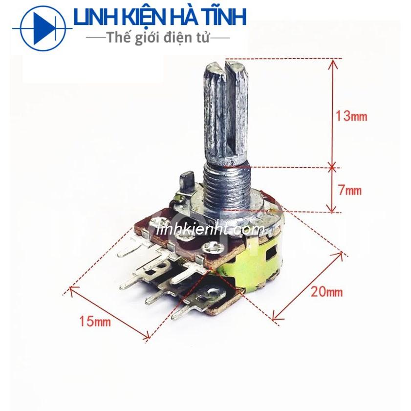 Chiết áp âm thanh đơn và đôi 50K chiều dài cần 20mm chiết áp 50k 20mm